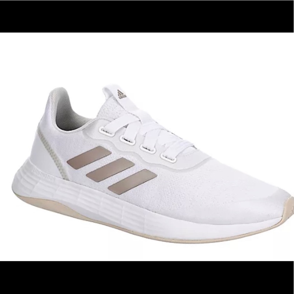 ADIDAS WOMENS QT RACER SPORT X RUNNING SHOE - WHITE